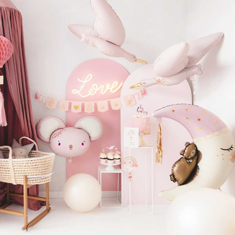 Ballon en aluminium Cigogne