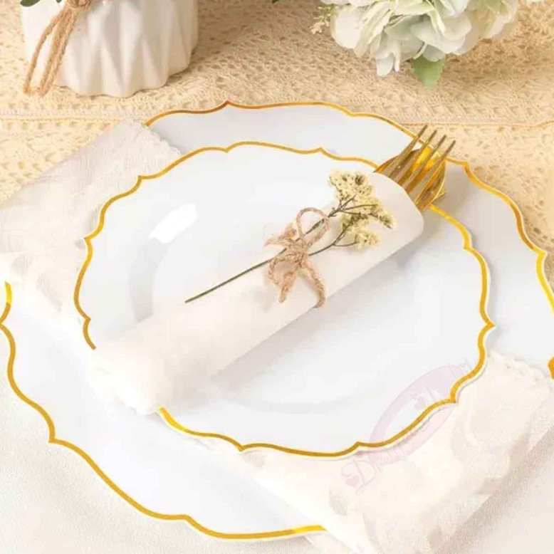 10 petites Assiettes Baroque 19 cm 10 petites Assiettes Baroque 19 cm