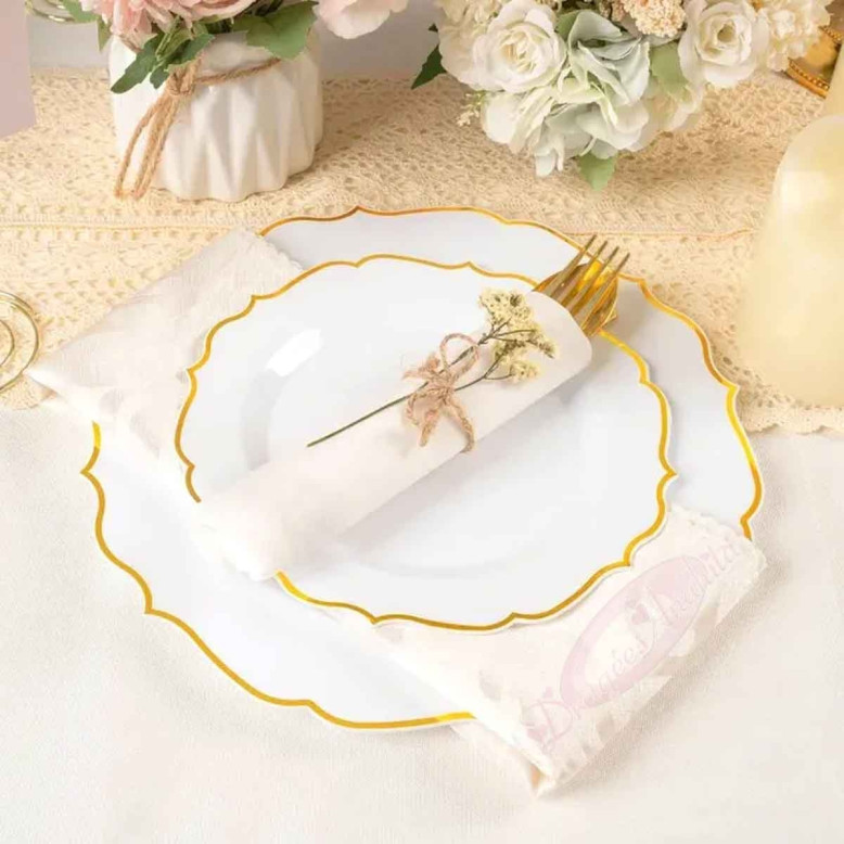10 Grandes Assiettes Baroque 26 cm 10 Grandes Assiettes Baroque 26 cm