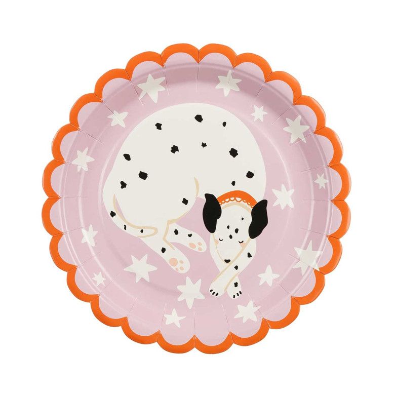 Assiettes en papier motif Dalmatien - Lot de 6 Assiettes en papier motif Dalmatien - Lot de 6