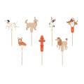 Décorations pour cupcakes Chiens - Lot de 7