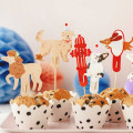 Décorations pour cupcakes Chiens - Lot de 7 Décorations pour cupcakes Chiens - Lot de 7