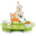 Support à gâteaux Chiens avec caissettes - Diamètre 45 cm