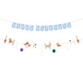 Bannière en papier Joyeux Anniversaire Chiens - 210 cm