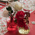 Vase en Verre Rouge