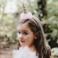 Serre-Tête Licorne Rose à Paillettes
