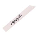 Écharpe Happy 18 Crème & Noir