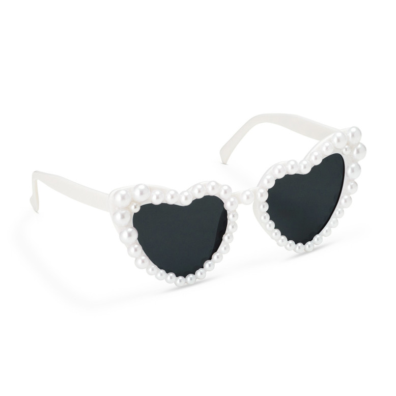 Lunettes Cœur avec Perles Blanches - Dragées Anahita