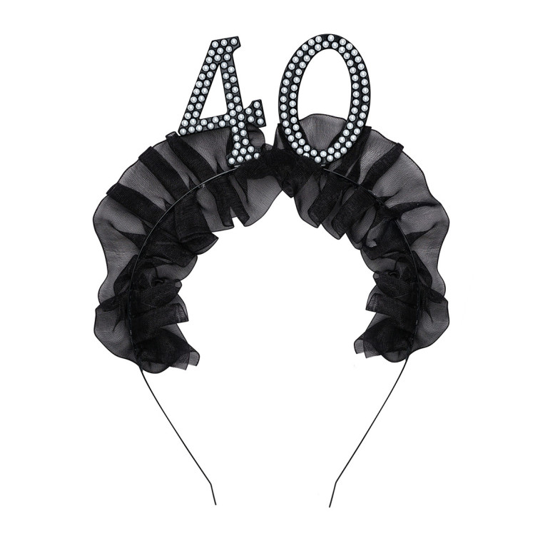 Serre-Tête 40 Ans Élégant - Anniversaire 40 Ans Chic - Dragées Anahita Serre-Tête 40 Ans Élégant - Anniversaire 40 Ans Chic - Dragées Anahita