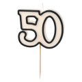Bougie Anniversaire 50 Ans – Anniversaire Chic- Dragées Anahita Bougie Anniversaire 50 Ans – Anniversaire Chic- Dragées Anahita