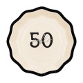 Assiettes en Carton Hello 50 Lot de 6