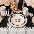 Assiettes en Carton Hello 50 Lot de 6 Assiettes en Carton Hello 50 Lot de 6