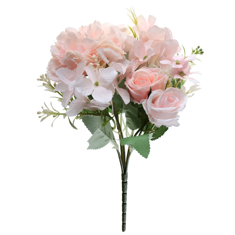 Bouquet de fleur artificielle de couleur rose Bouquet de fleur artificielle de couleur rose