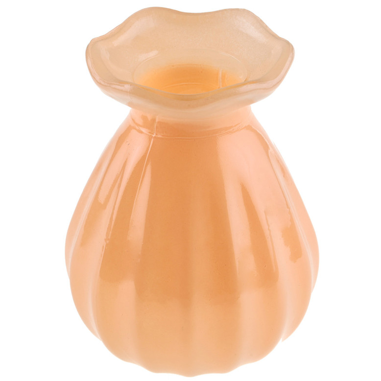 Vase en Verre Couleur Pêche - Déco de Table Mariage - Dragées Anahita