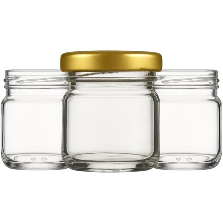 12 Pots à Miel couvercle Or - Cadeaux d'invités Mariage - Dragées Anahita