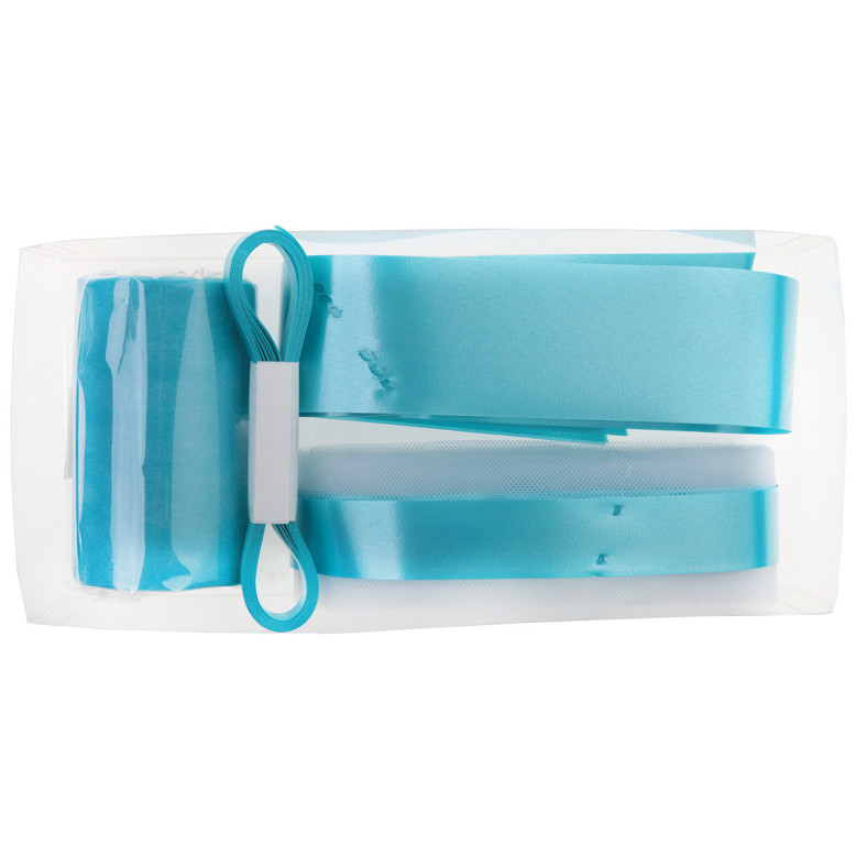 Kit de décoration de voiture de mariage turquoise - Dragées Anahita