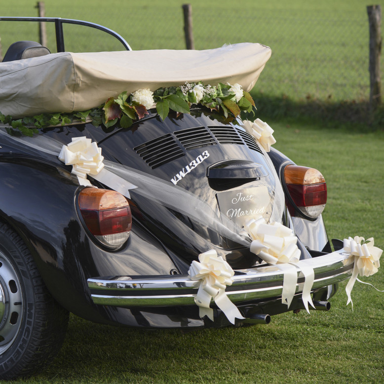 Kit de décoration de voiture de mariage turquoise - Dragées Anahita