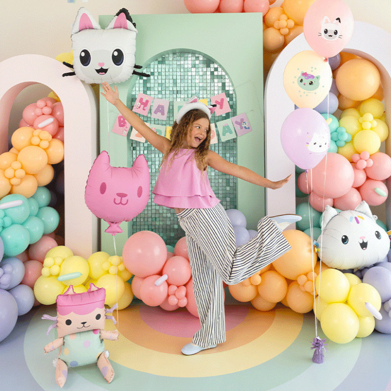 Ballon Pandy Pattes - Ballon Anniversaire Gabby - Dragées Anahita