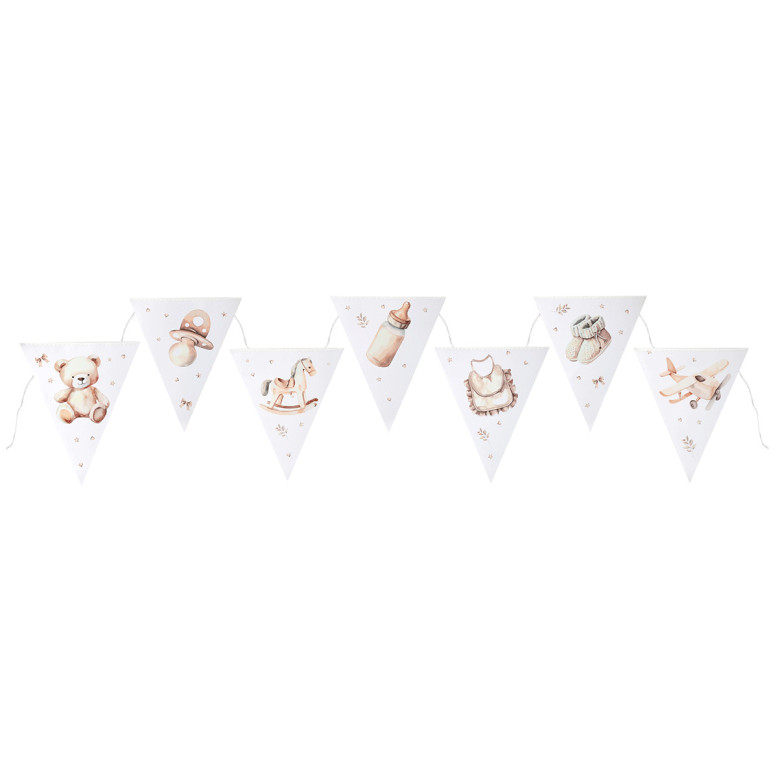 Banderole Little Teddy - Banderole Baby Shower - Dragées Anahita
