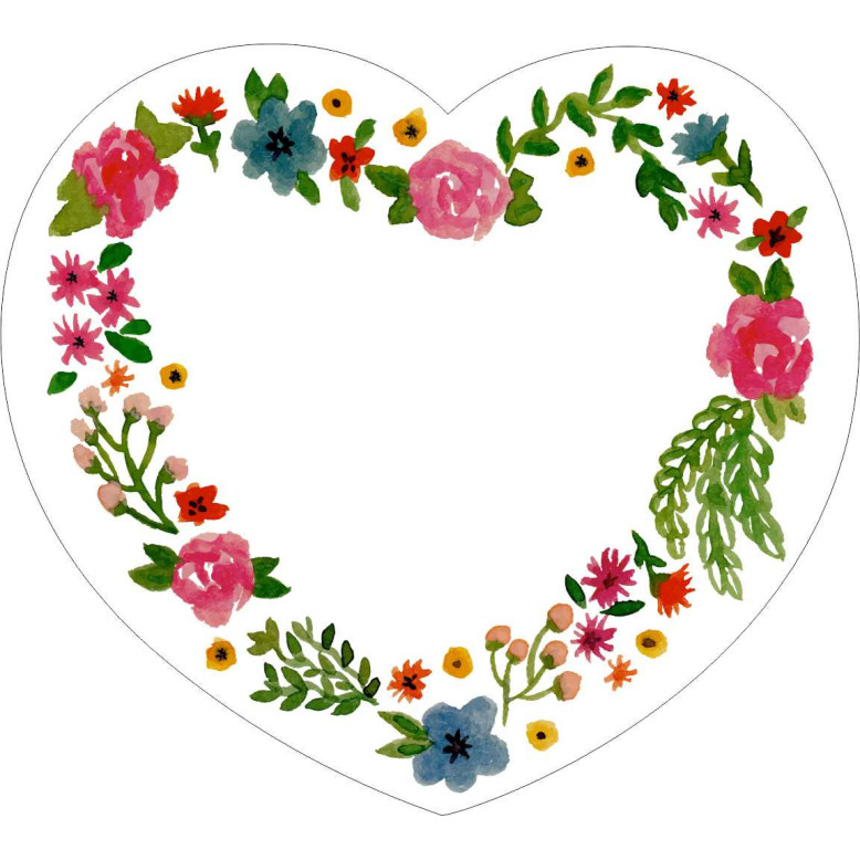 Autocollants stickers en forme de cœur pour personnalisation - Dragées Anahita