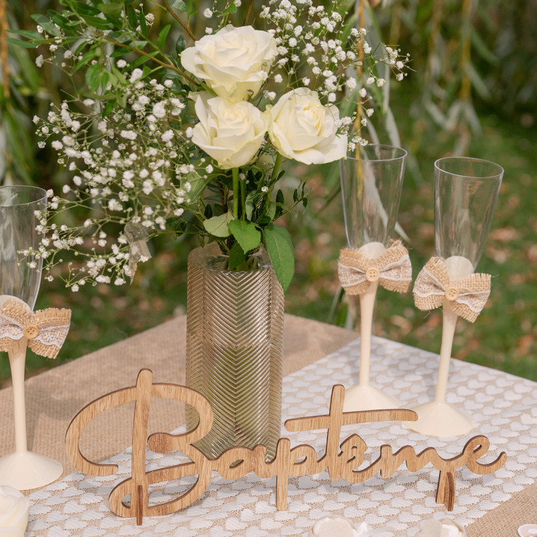 Vase en verre 17 cm - Déco de Table Mariage - Dragées Anahita Vase en verre 17 cm - Déco de Table Mariage - Dragées Anahita