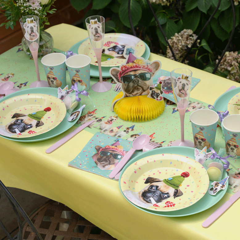 Chemin de Table Chien en Fête - Déco Anniversaire - Dragées Anahita Chemin de Table Chien en Fête - Déco Anniversaire - Dragées Anahita
