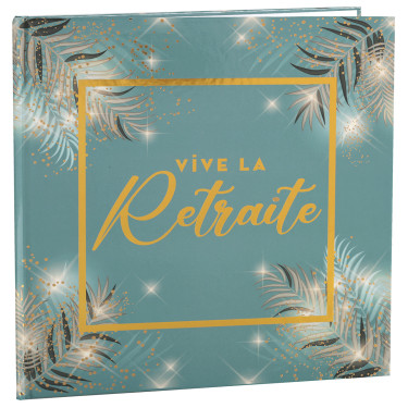 Livre d’or Vive la Retraite Vert - Départ à la Retraite - Dragées Anahita
