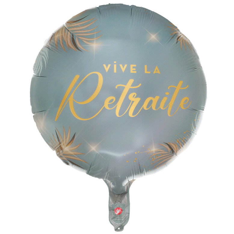 Ballon Aluminium Retraite Vert - Départ à la Retraite - Dragées Anahita Ballon Aluminium Retraite Vert - Départ à la Retraite - Dragées Anahita