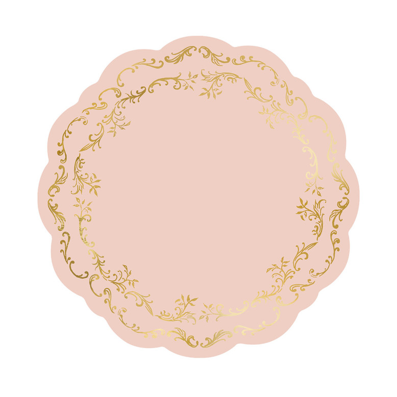 Set 6 Dessous de plat Rose Doré - Anniversaire Rose - Dragées Anahita Set 6 Dessous de plat Rose Doré - Anniversaire Rose - Dragées Anahita