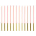 Bougies d’anniversaire rose et or Bougies d’anniversaire rose et or