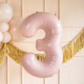 Ballon en aluminium Chiffre Rose Clair