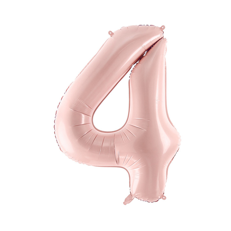 Ballon en aluminium Chiffre Rose - Déco Anniversaire - Dragées Anahita