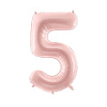 Ballon en aluminium Chiffre Rose Clair