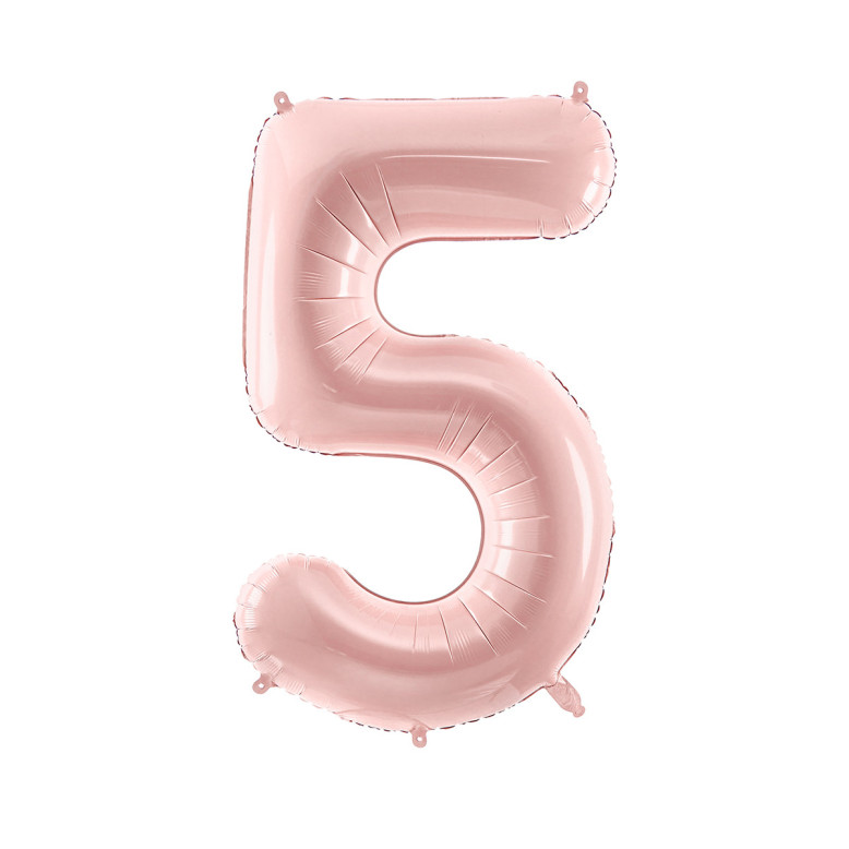 Ballon en aluminium Chiffre Rose - Déco Anniversaire - Dragées Anahita