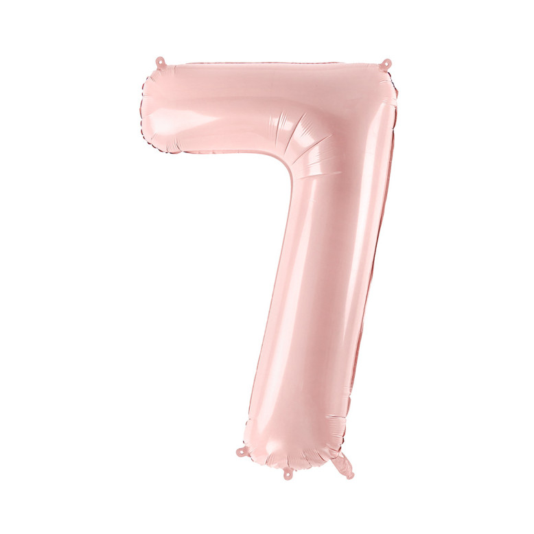 Ballon en aluminium Chiffre Rose - Déco Anniversaire - Dragées Anahita