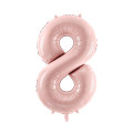 Ballon en aluminium Chiffre Rose Clair