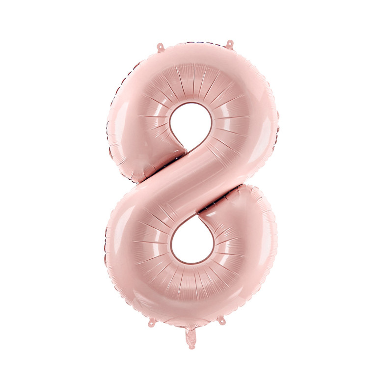 Ballon en aluminium Chiffre Rose - Déco Anniversaire - Dragées Anahita