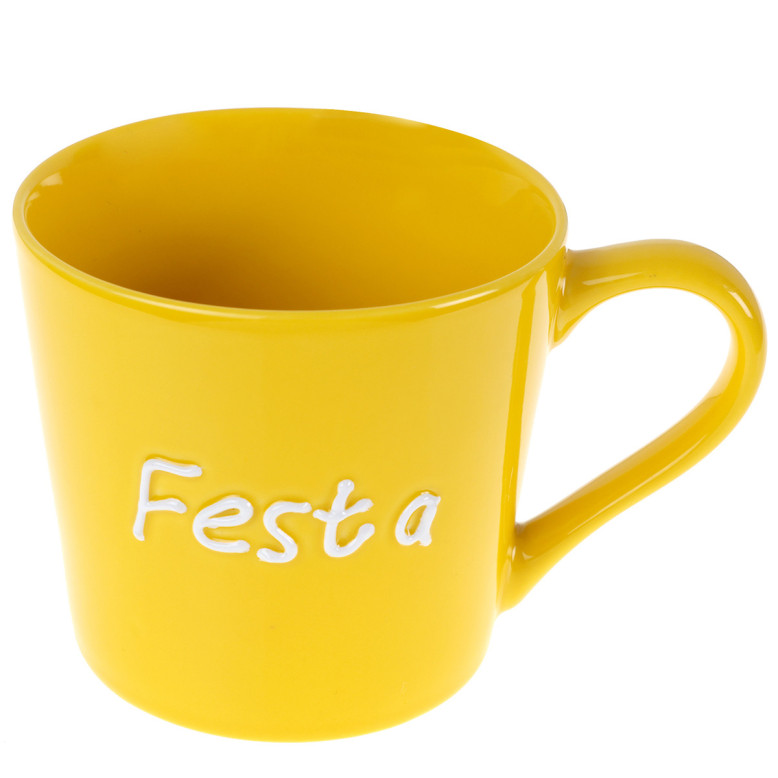 Mug tasse dolce vita jaune