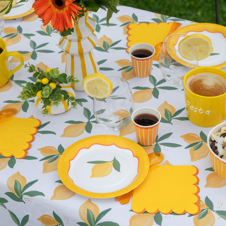 Petites Assiettes Jaune Citron - Anniversaire Yellow - Dragées Anahita Petites Assiettes Jaune Citron - Anniversaire Yellow - Dragées Anahita