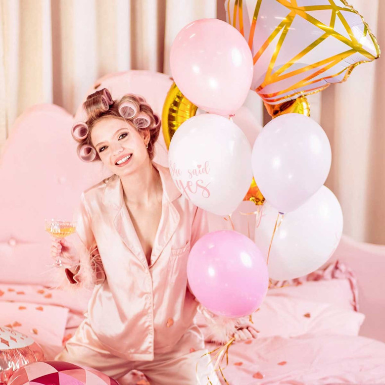 Lot de Ballons "She Said Yes" - Ballons EVJF - Dragées Anahita Lot de Ballons "She Said Yes" - Ballons EVJF - Dragées Anahita