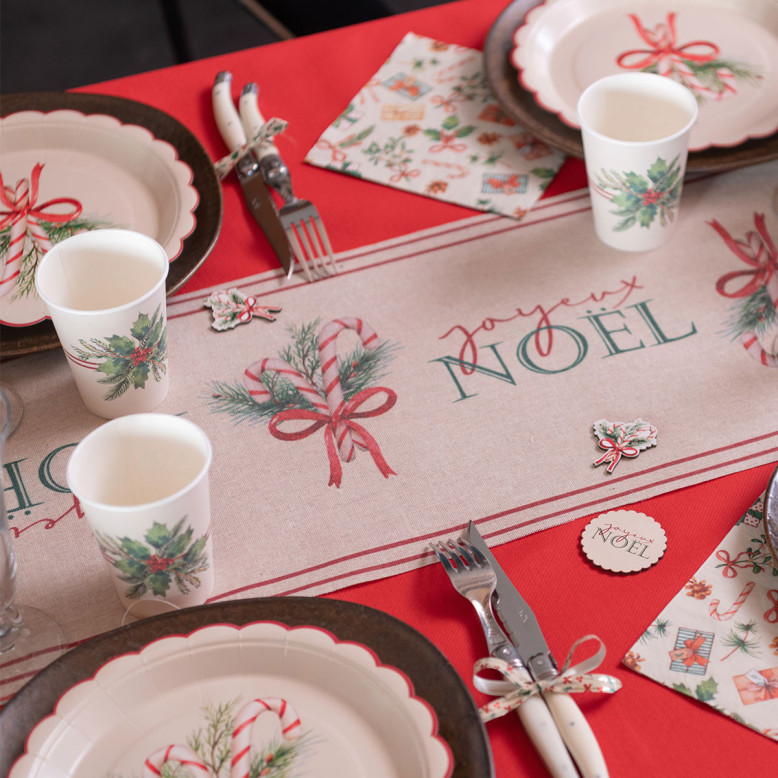 10 Gobelets Bouquet de Noël - Déco de Table de Noël - Dragées Anahita 10 Gobelets Bouquet de Noël - Déco de Table de Noël - Dragées Anahita