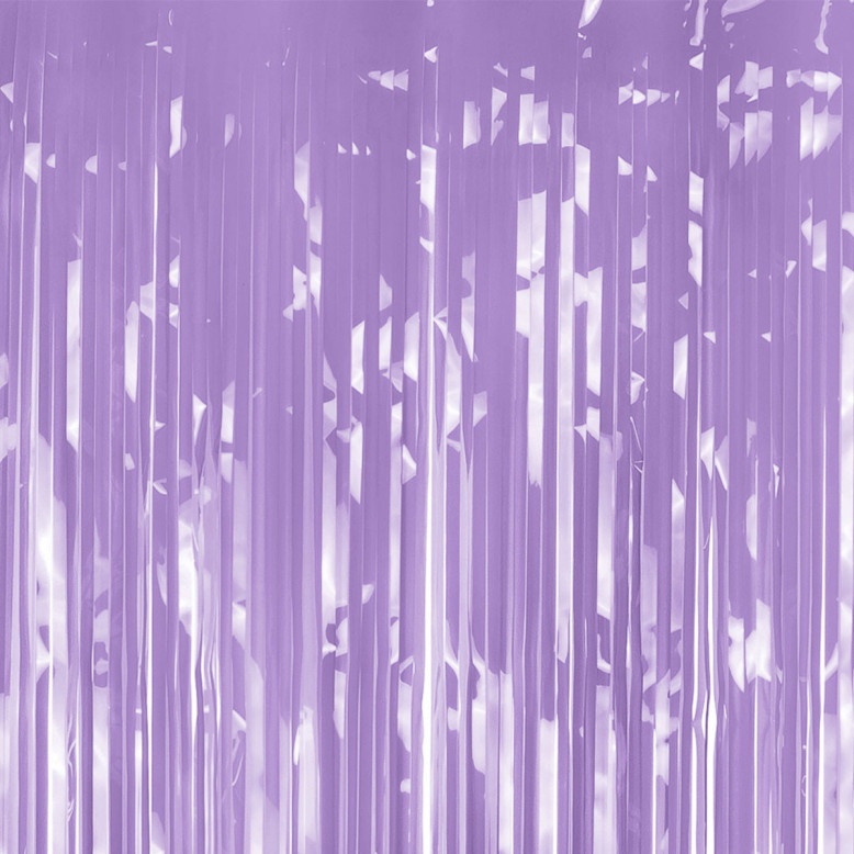 Rideau de fête pastel violet clair 100 × 200 cm - Dragées Anahita