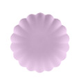 4 Assiettes Réutilisable Lilas à volant - Dragées Anahita 4 Assiettes Réutilisable Lilas à volant - Dragées Anahita