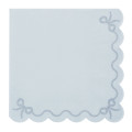 12 Serviettes Papier Bleu ciel