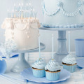 12 Bougies Anniversaire Bleu Clair