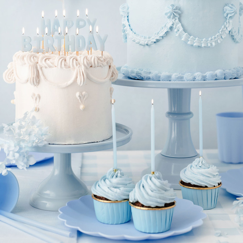12 Bougies Anniversaire Bleu Clair - Bougies - Dragées Anahita 12 Bougies Anniversaire Bleu Clair - Bougies - Dragées Anahita