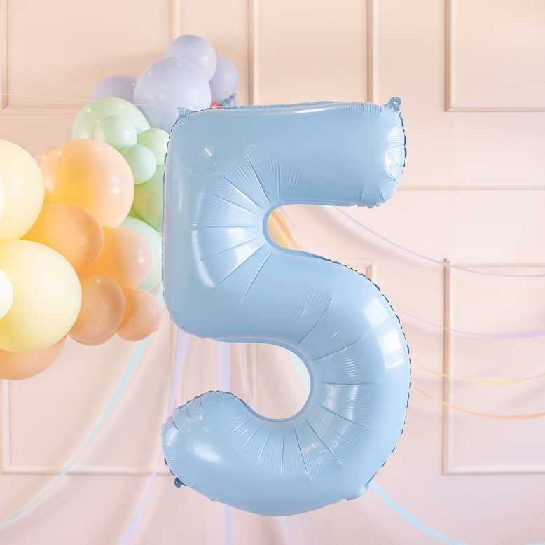 Ballon Chiffre Bleu Ciel 72 cm - Ballons Chriffre Anniversaie- Dragées Anahita Ballon Chiffre Bleu Ciel 72 cm - Ballons Chriffre Anniversaie- Dragées Anahita