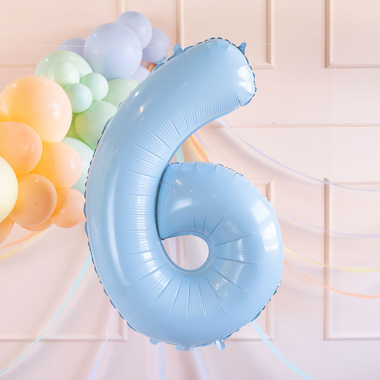 Ballon Chiffre Bleu Ciel 72 cm - Ballons Chriffre Anniversaie- Dragées Anahita Ballon Chiffre Bleu Ciel 72 cm - Ballons Chriffre Anniversaie- Dragées Anahita