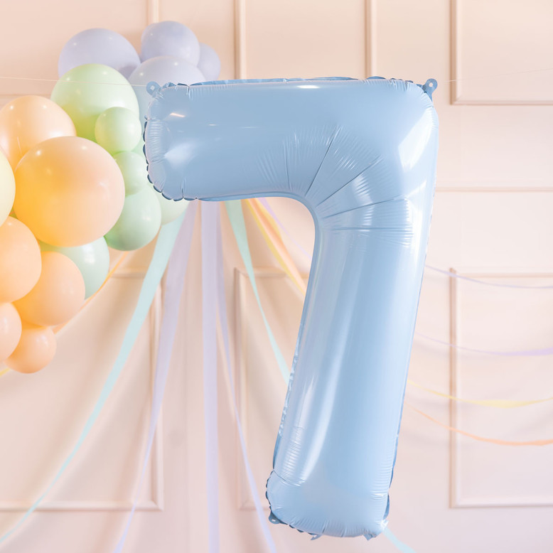 Ballon Chiffre Bleu Ciel 72 cm - Ballons Chriffre Anniversaie- Dragées Anahita Ballon Chiffre Bleu Ciel 72 cm - Ballons Chriffre Anniversaie- Dragées Anahita