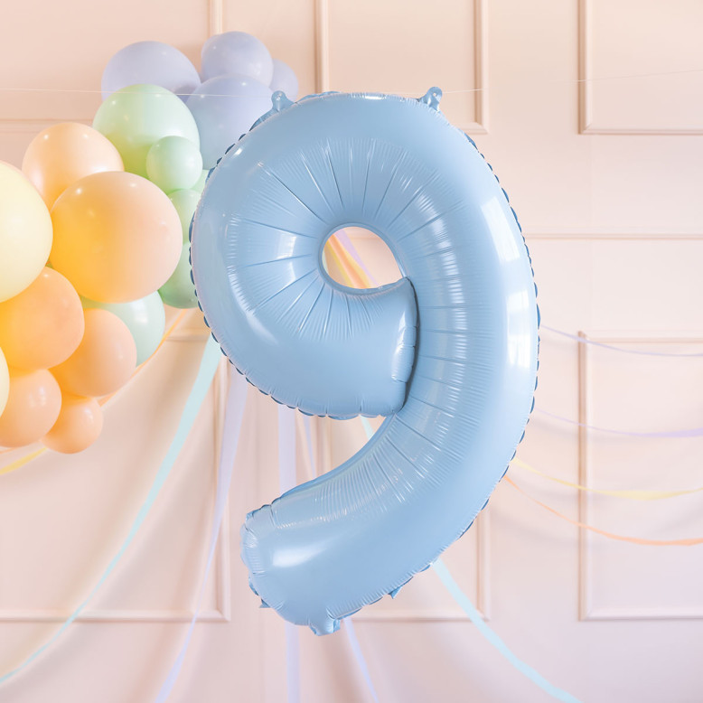 Ballon Chiffre Bleu Ciel 72 cm - Ballons Chriffre Anniversaie- Dragées Anahita Ballon Chiffre Bleu Ciel 72 cm - Ballons Chriffre Anniversaie- Dragées Anahita
